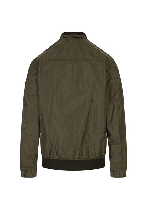 Giubbotto In Leggero Rep Di Nylon Verde Militare STONE ISLAND | K1S154100037-S0A23V0054